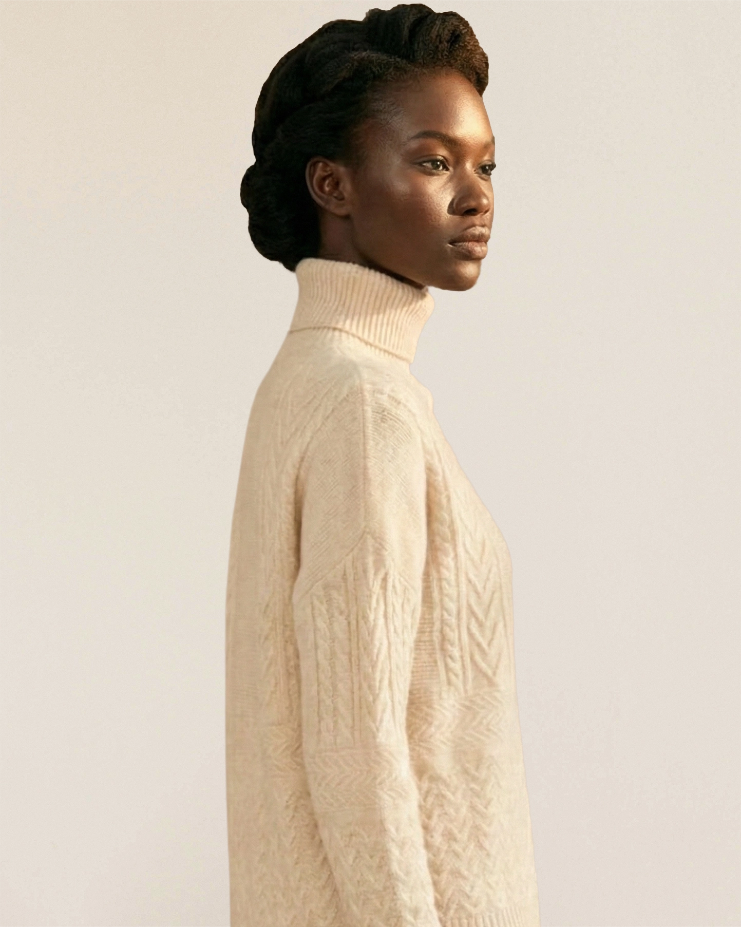 The Heritage Cable Turtleneck（320g）