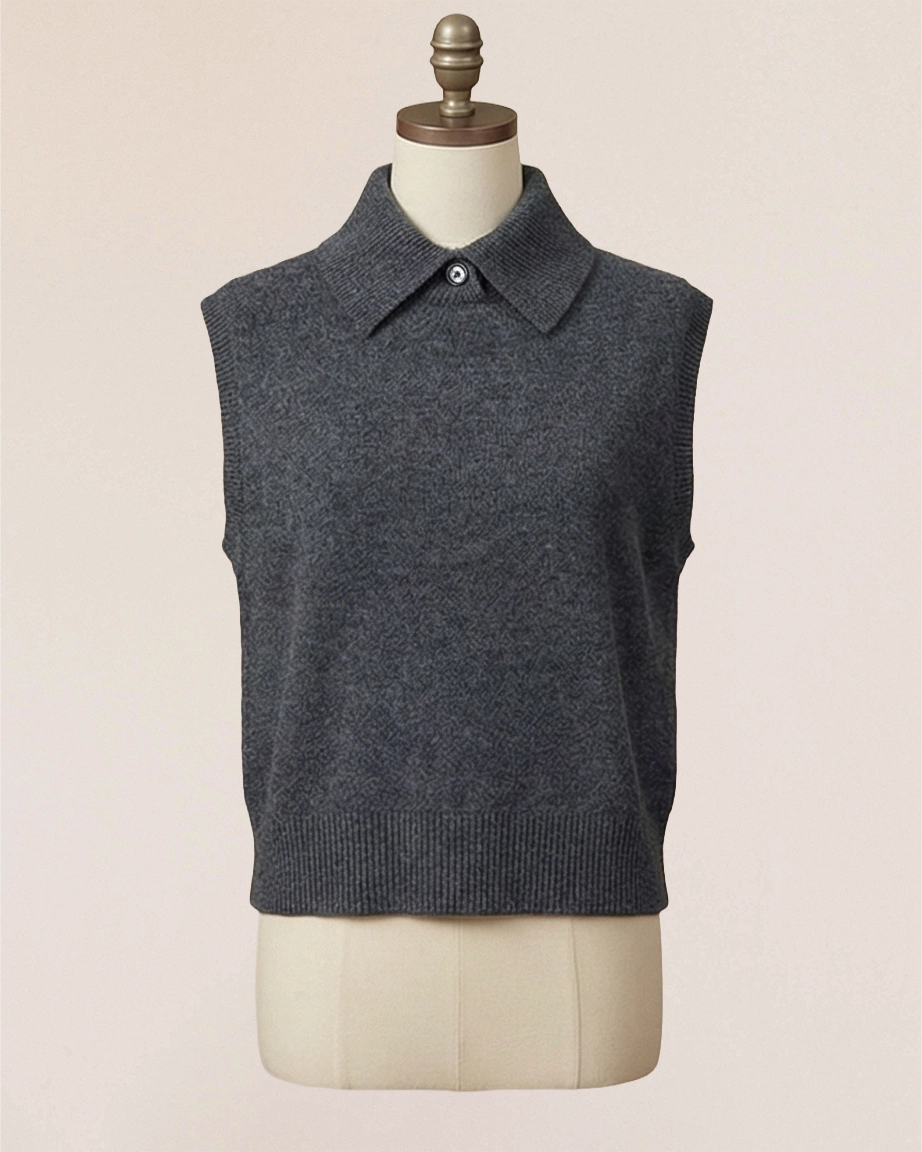 The Cashmere-Merino Vest(210g)
