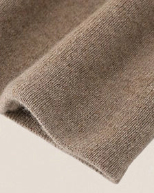 VIONIS·XY 650g Inner Mongolia Cashmere Fabric Texture Close-up Oatmeal