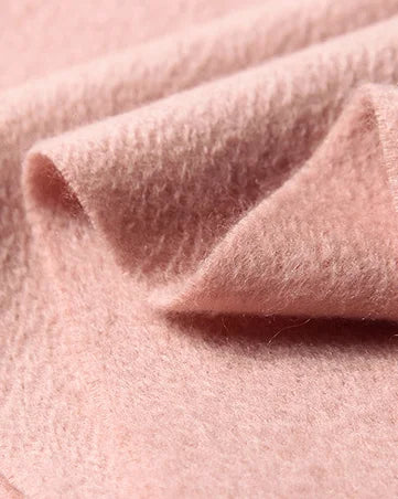 VIONIS·XY beige cashmere scarf crafted from 100% Inner Mongolia cashmere, timeless minimal luxury accessory