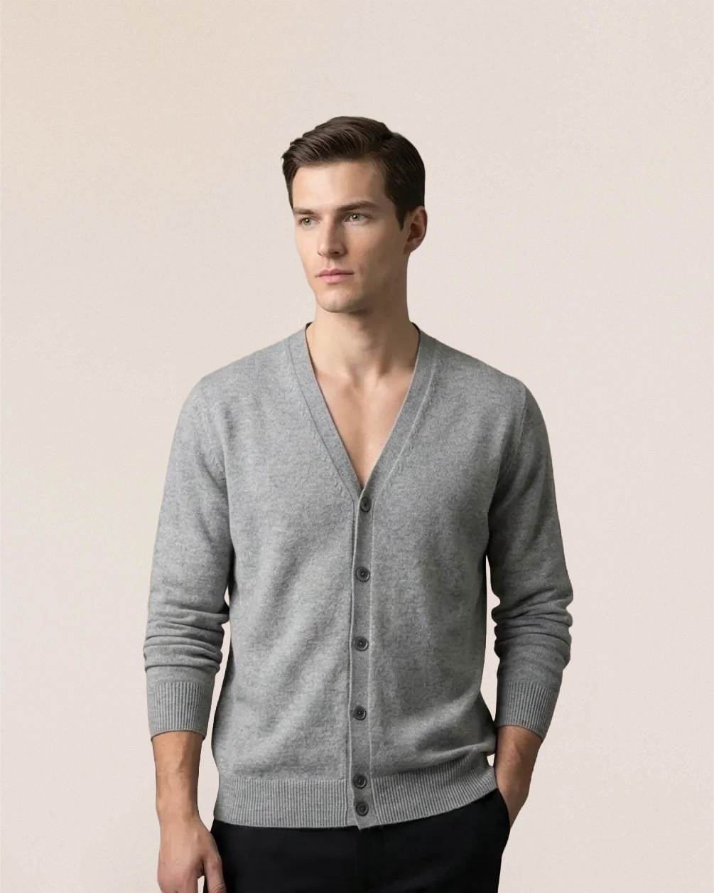 VIONIS·XY bordeaux cashmere cardigan flat lay, color richness shown clearly